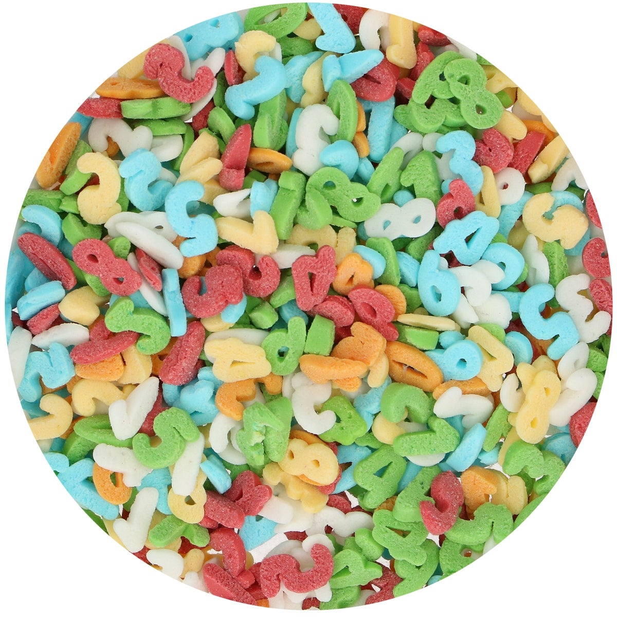 FunCakes Sprinkle Mix Chiffres Arc-en-ciel 50g