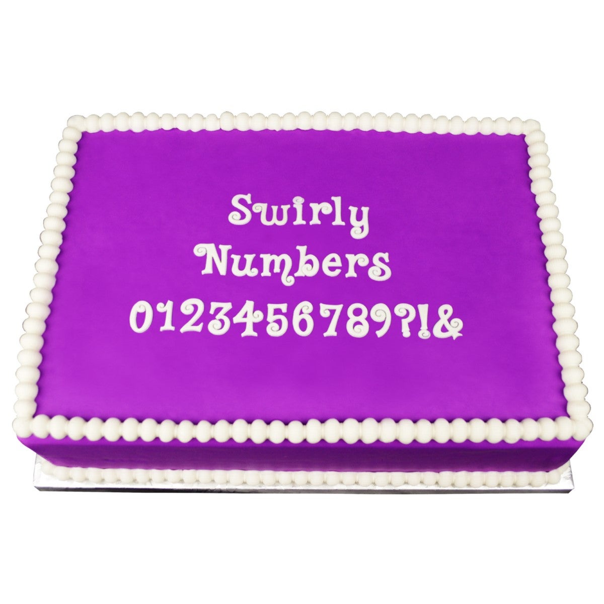 Marvelous Molds Moule en Silicone - Swirly Numbers Flexabet™