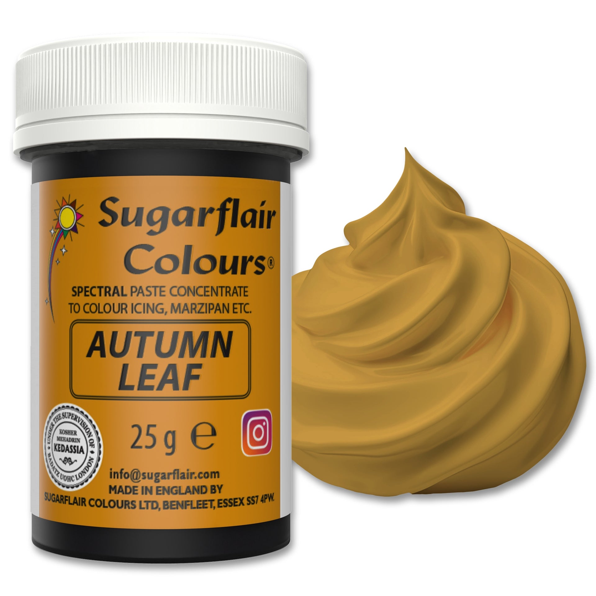Sugarflair Paste Colour Autumn Leaf 25g