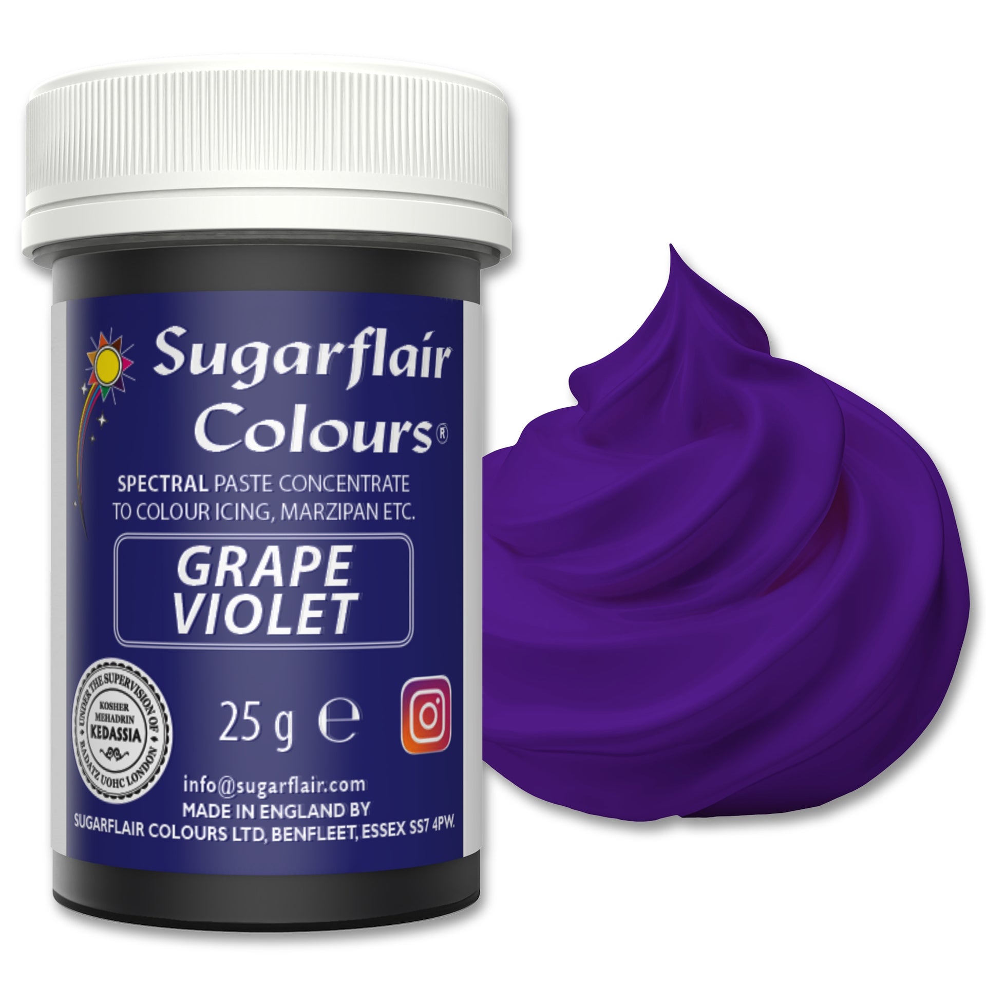 Sugarflair Paste Colour Grape Violet 25g