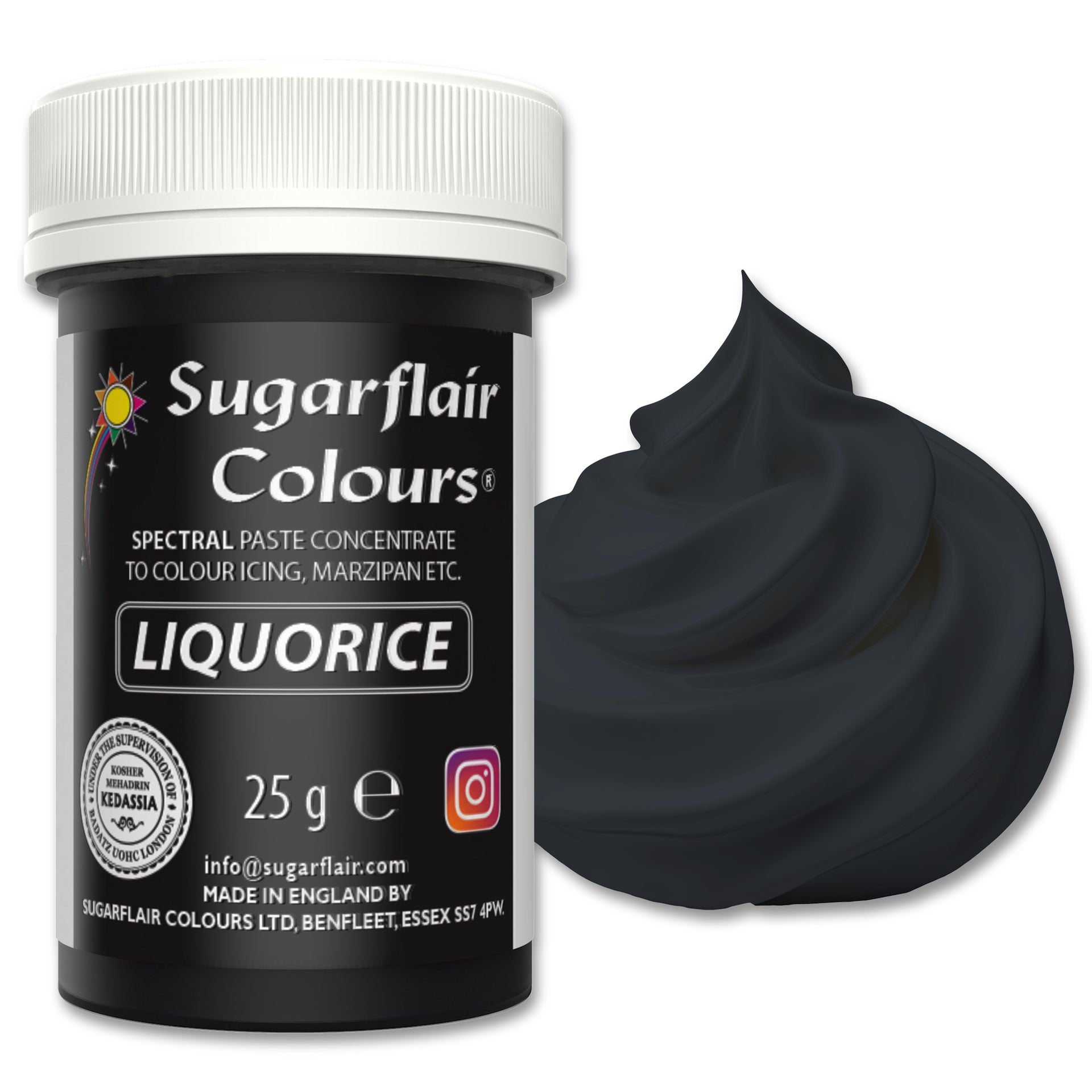 Sugarflair Paste Colour Liquorice/Black 25g