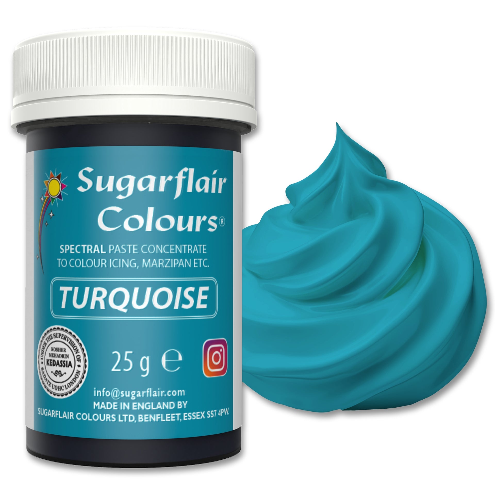Sugarflair Paste Colour Turquise 25g