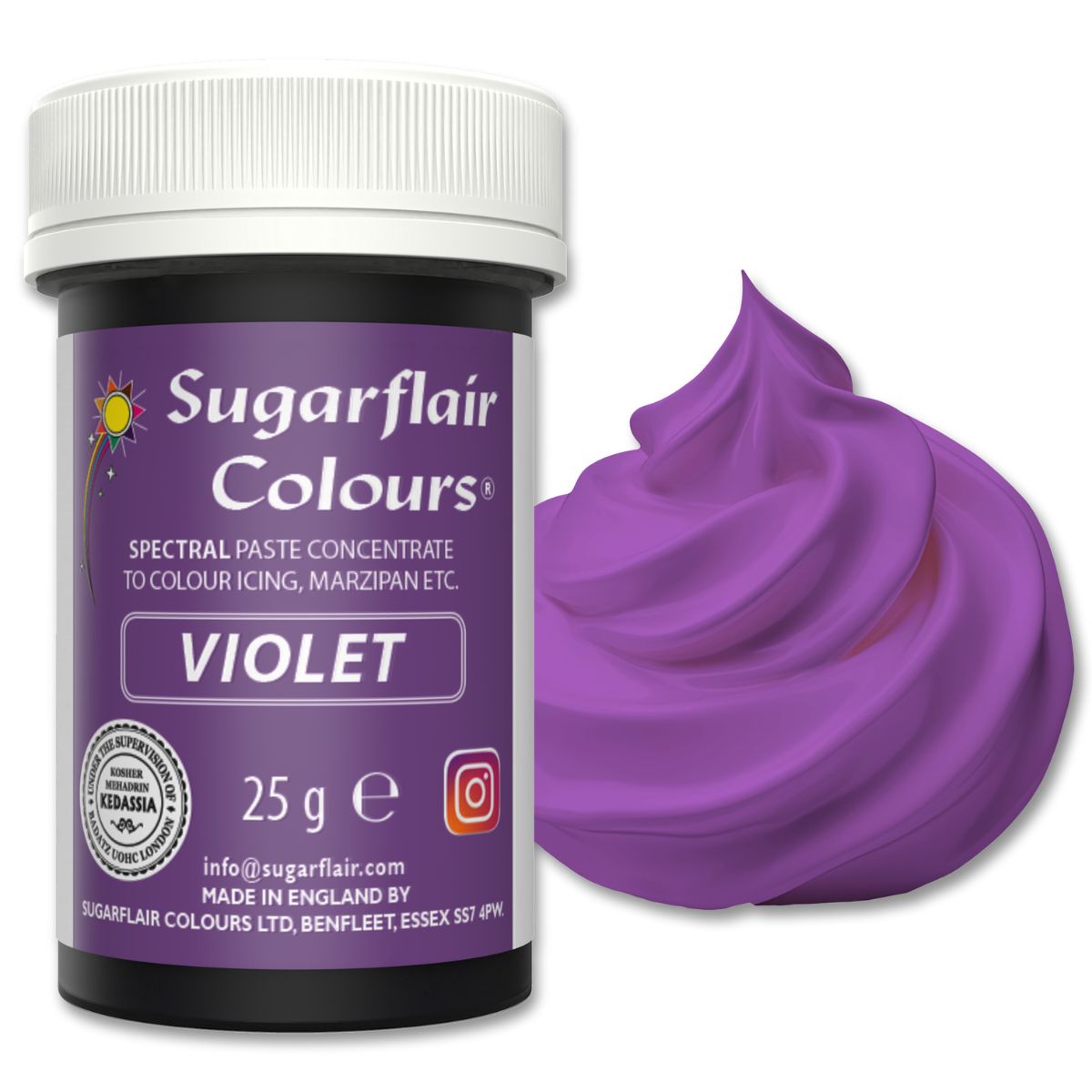 Sugarflair Paste Colour Violet 25g
