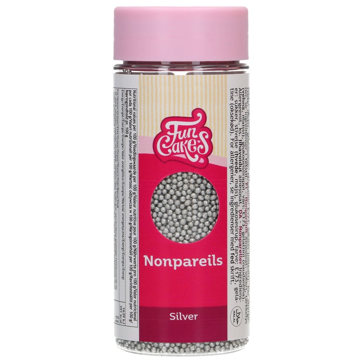FunCakes Nonpareils Argent 80g