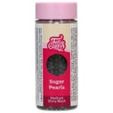 FunCakes Perles en Sucre Medium Brillant Noir 80g
