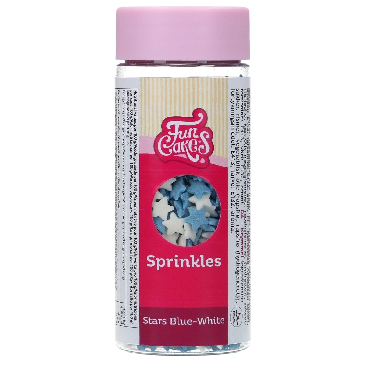 FunCakes Sterretjes Blauw/Wit 55g