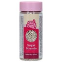 FunCakes Sugar Strands Métalliques Argent 80g