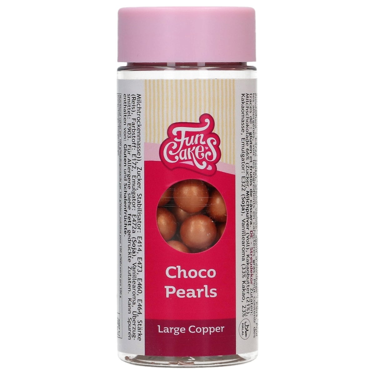 FunCakes Candy Choco Pearls Large Copper 70 g