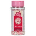 FunCakes Soft Pearls Medium Rose/Blanc 60 g