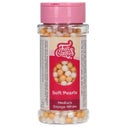 FunCakes Soft Pearls Medium Orange/Blanc 60 g