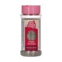 FunCakes Cristaux de Sucre Métalliques Argent 80g