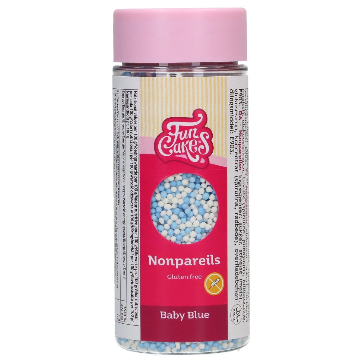 FunCakes Nonpareils Sans Gluten Baby Bleu 80g