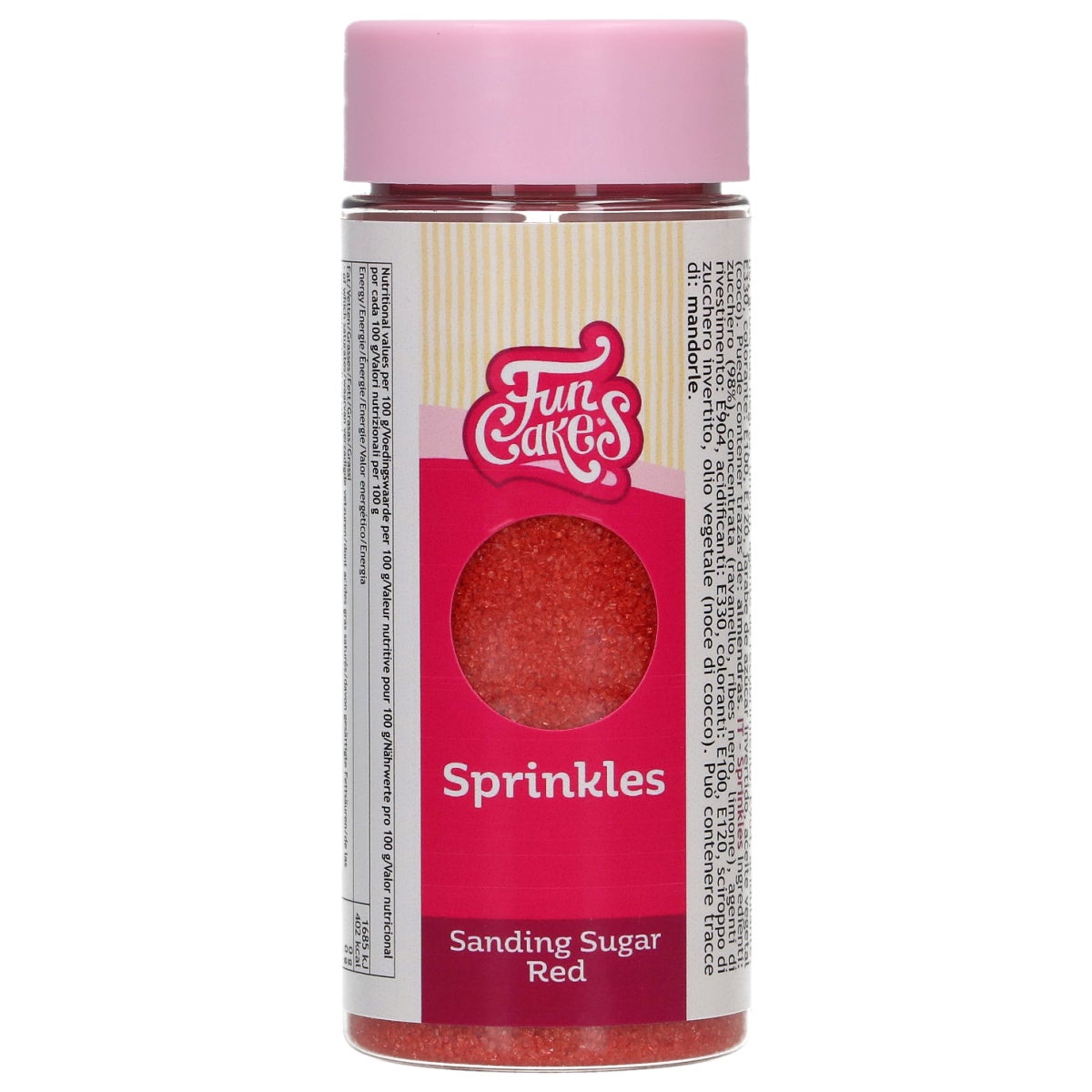 FunCakes Sanding Sugar Rouge 80g
