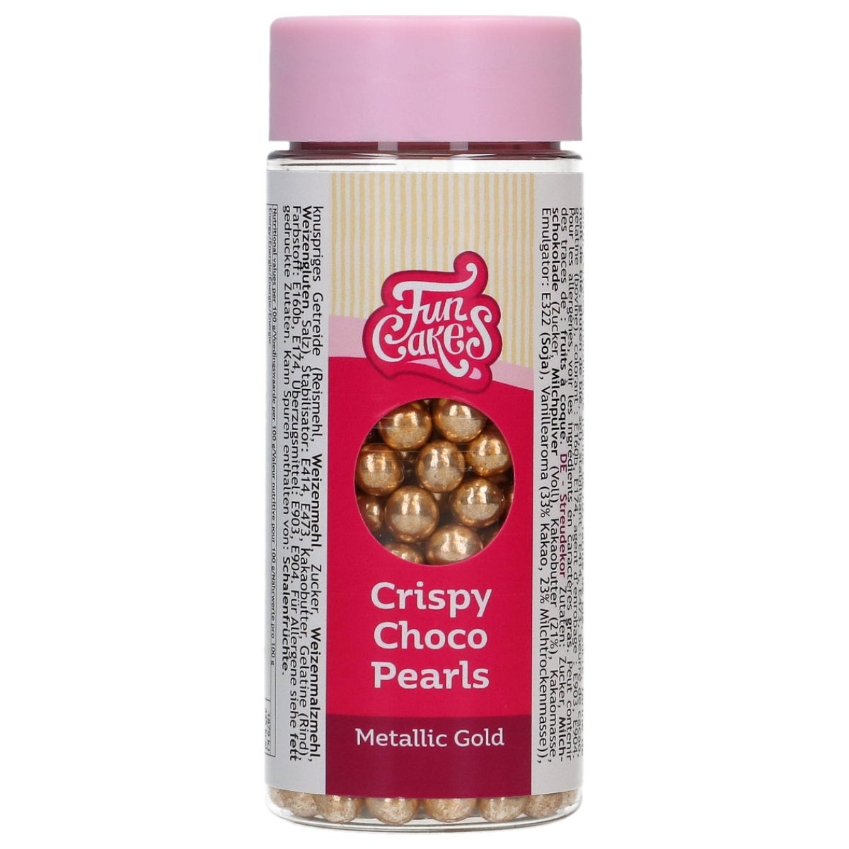 FunCakes Perles de Chocolat Croquant - Metallic Gold 60g