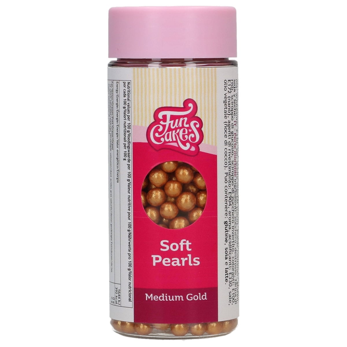 FunCakes Soft Pearls Medium Or 60g