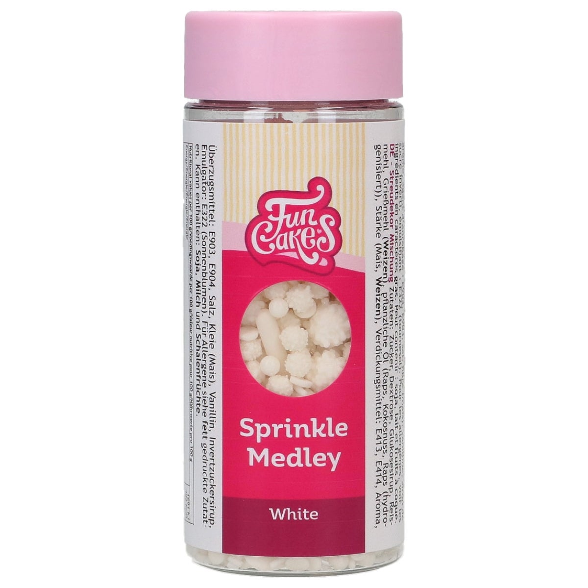 FunCakes Sprinkle Medley Blanc 65g