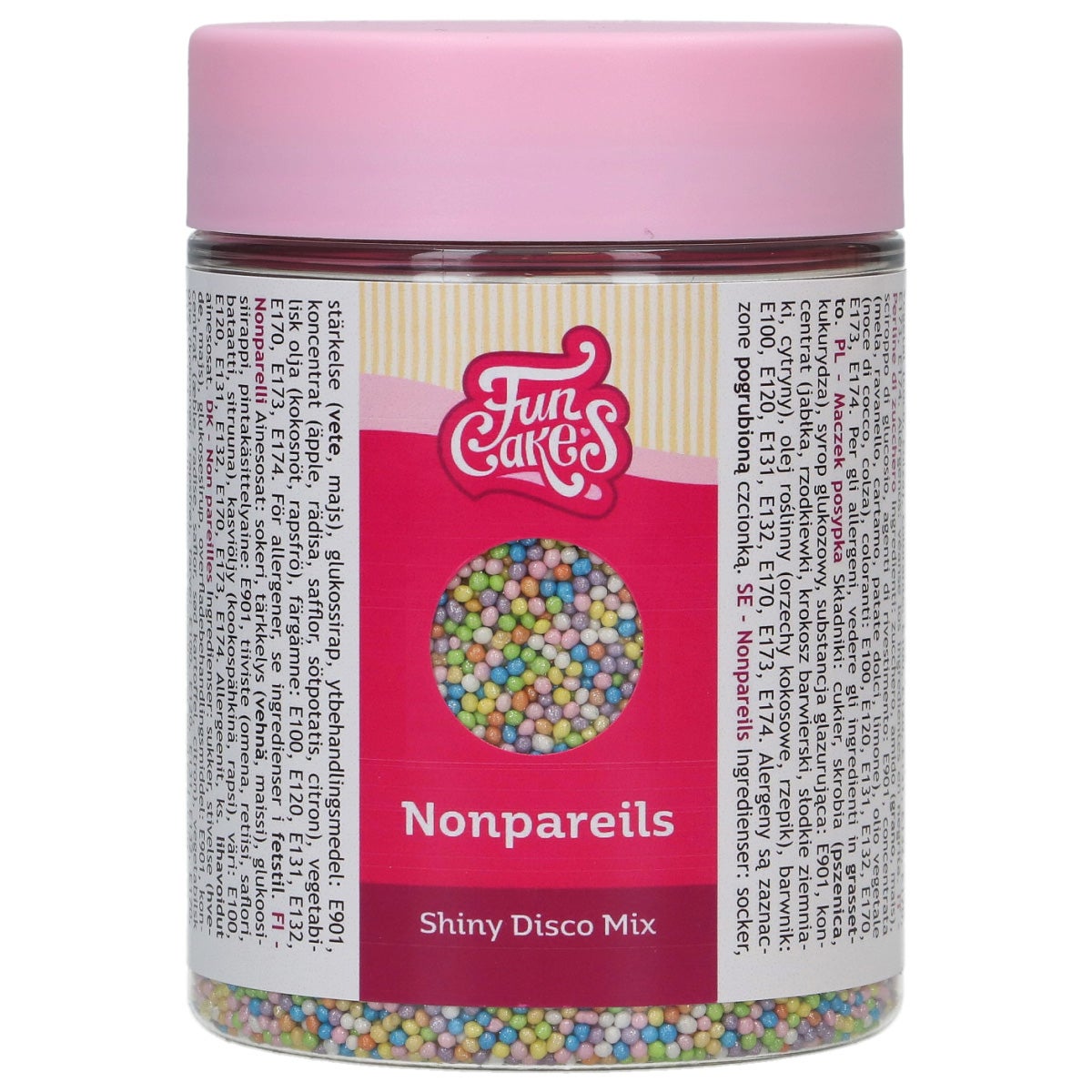 FunCakes Nonpareils Shiny Disco Mix 250g 