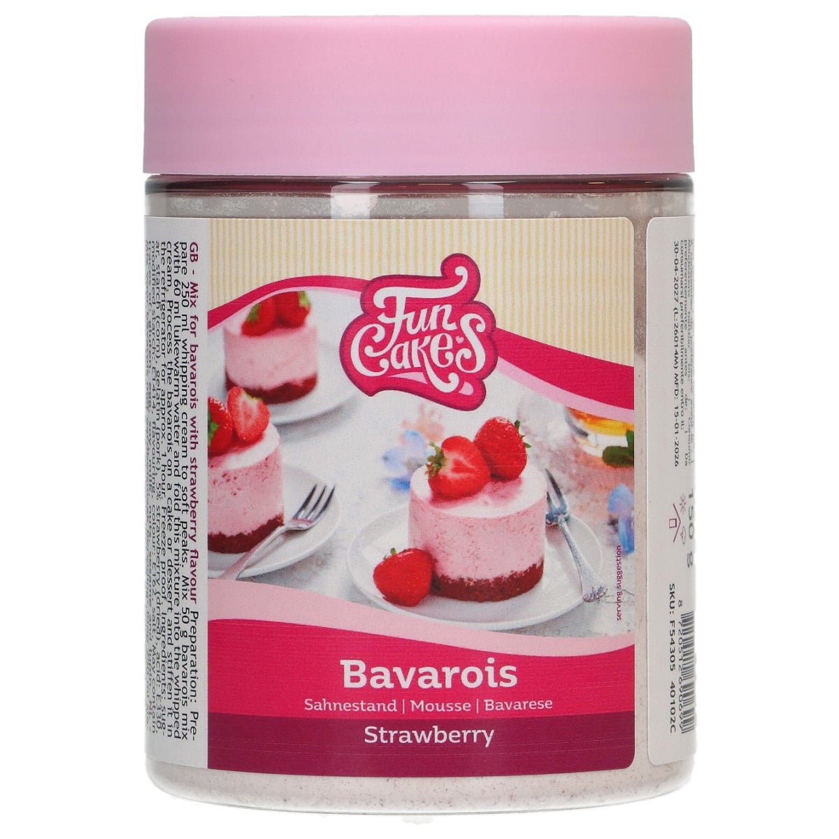 FunCakes Mix pour Bavarois Fraise 150g