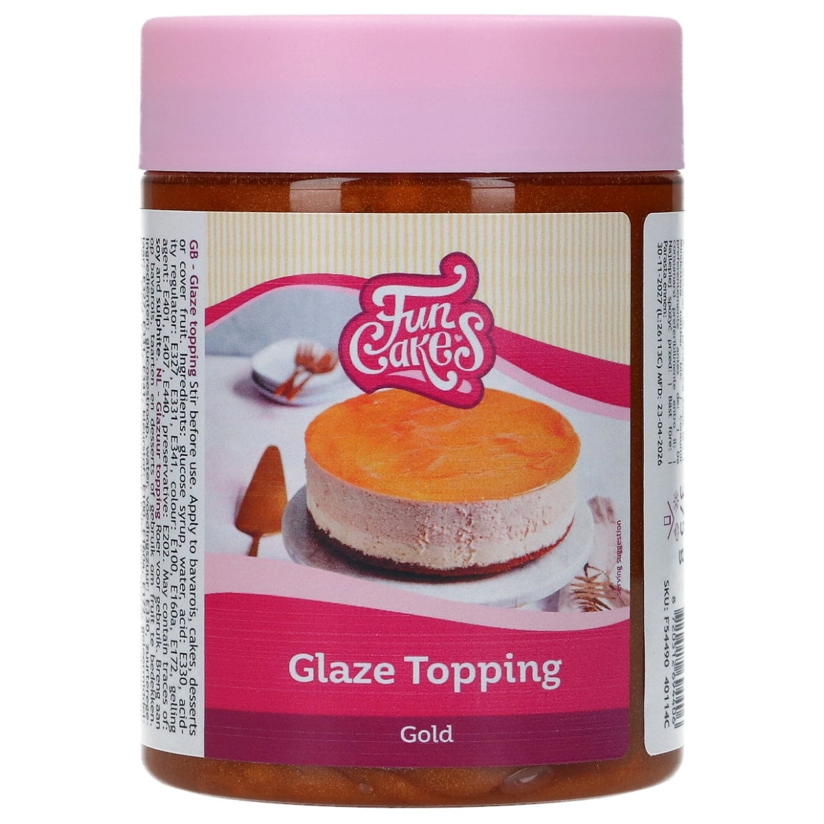FunCakes Glaze Topping Goud 375 g