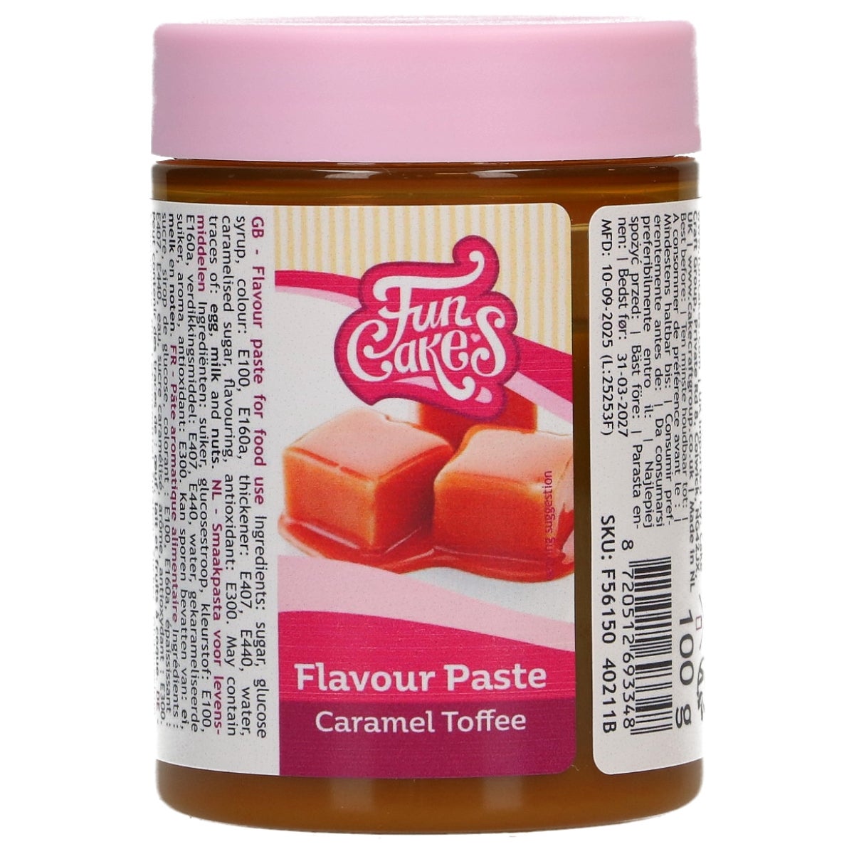 FunCakes Pâte Aromatisante Caramel Toffee 100 g