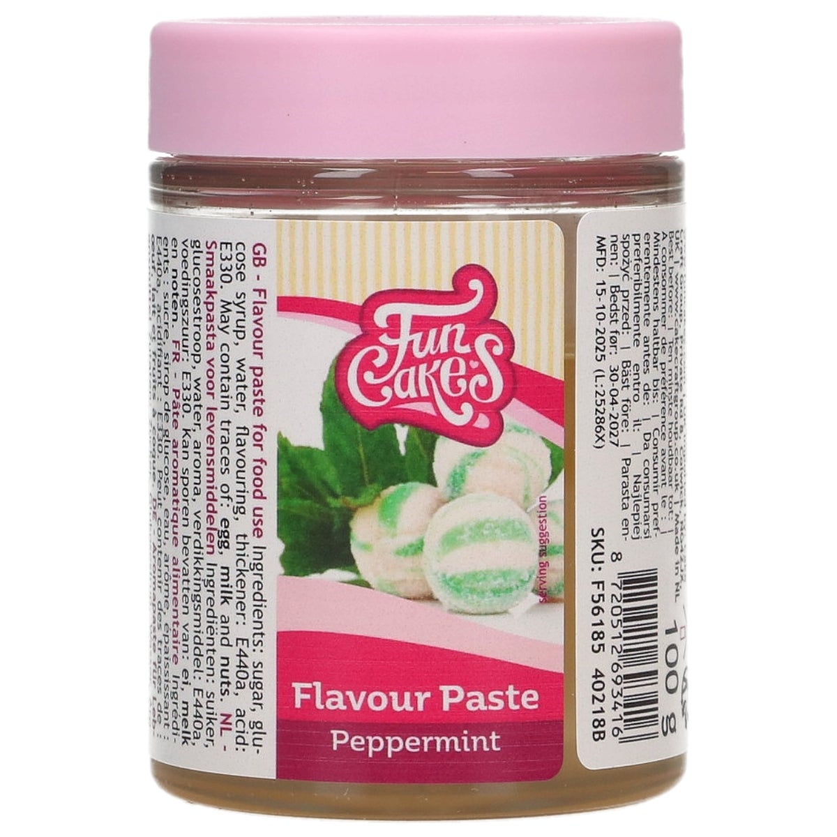 FunCakes Pâte Aromatisante Menthe Poivrée 100 g
