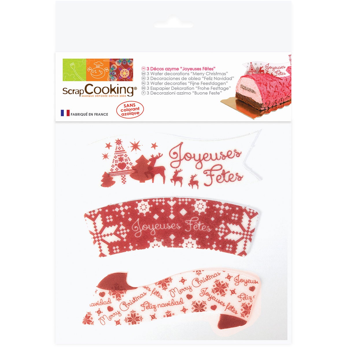 ScrapCooking Décorations En Papier Azyme Merry Xmas BBD Discount