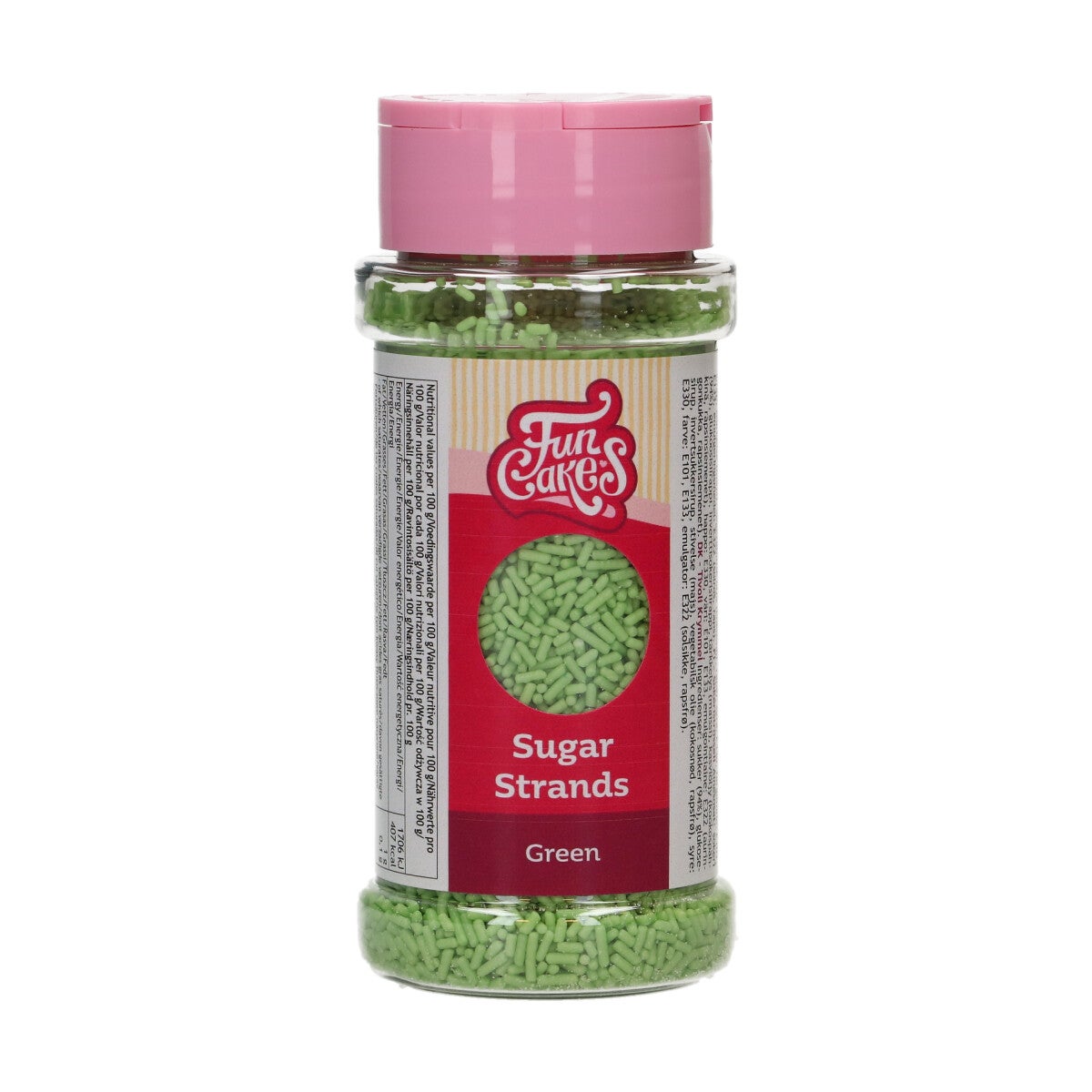 FunCakes Sugar Strands Vert 80g