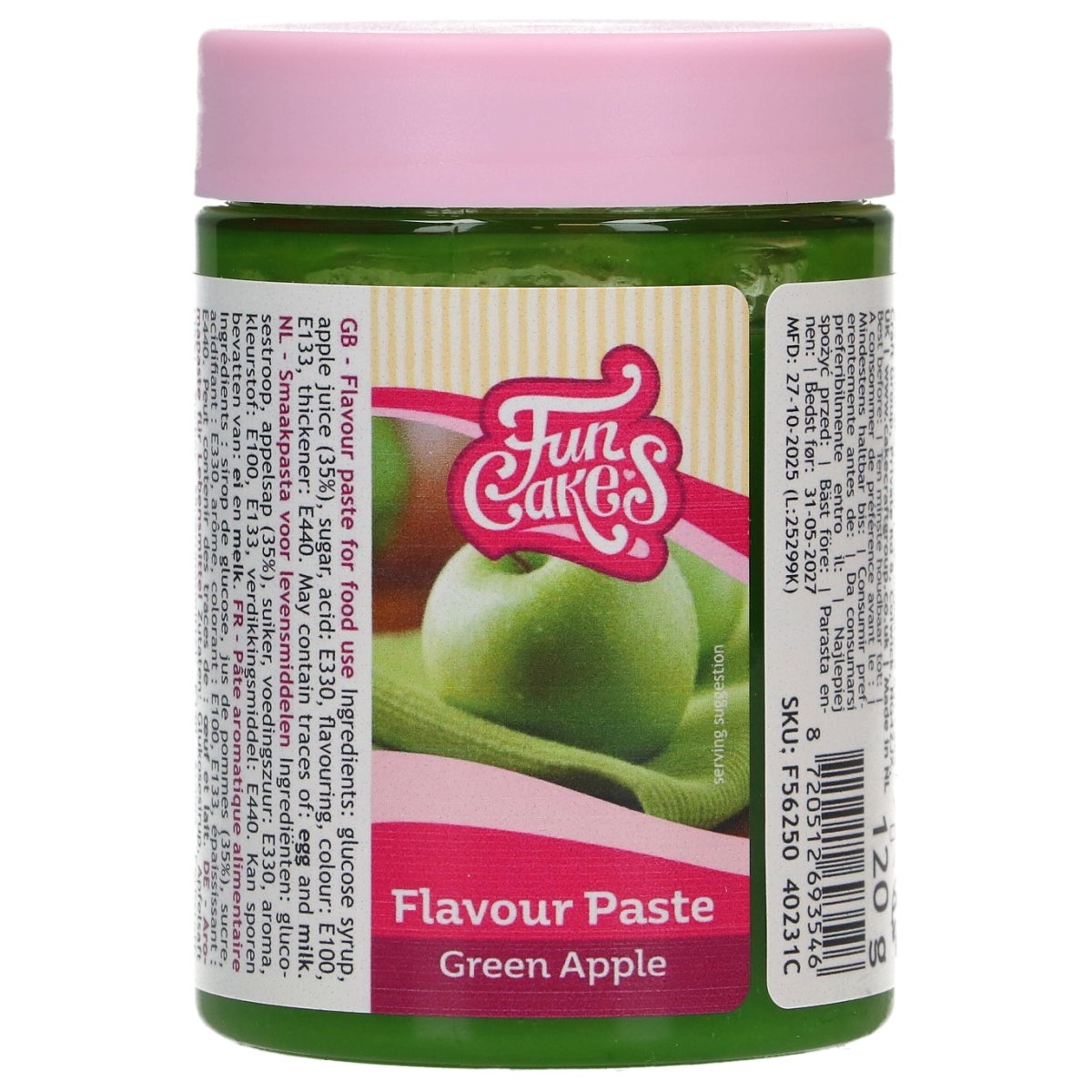 FunCakes Pâte Aromatisante Pomme Verte 120 g