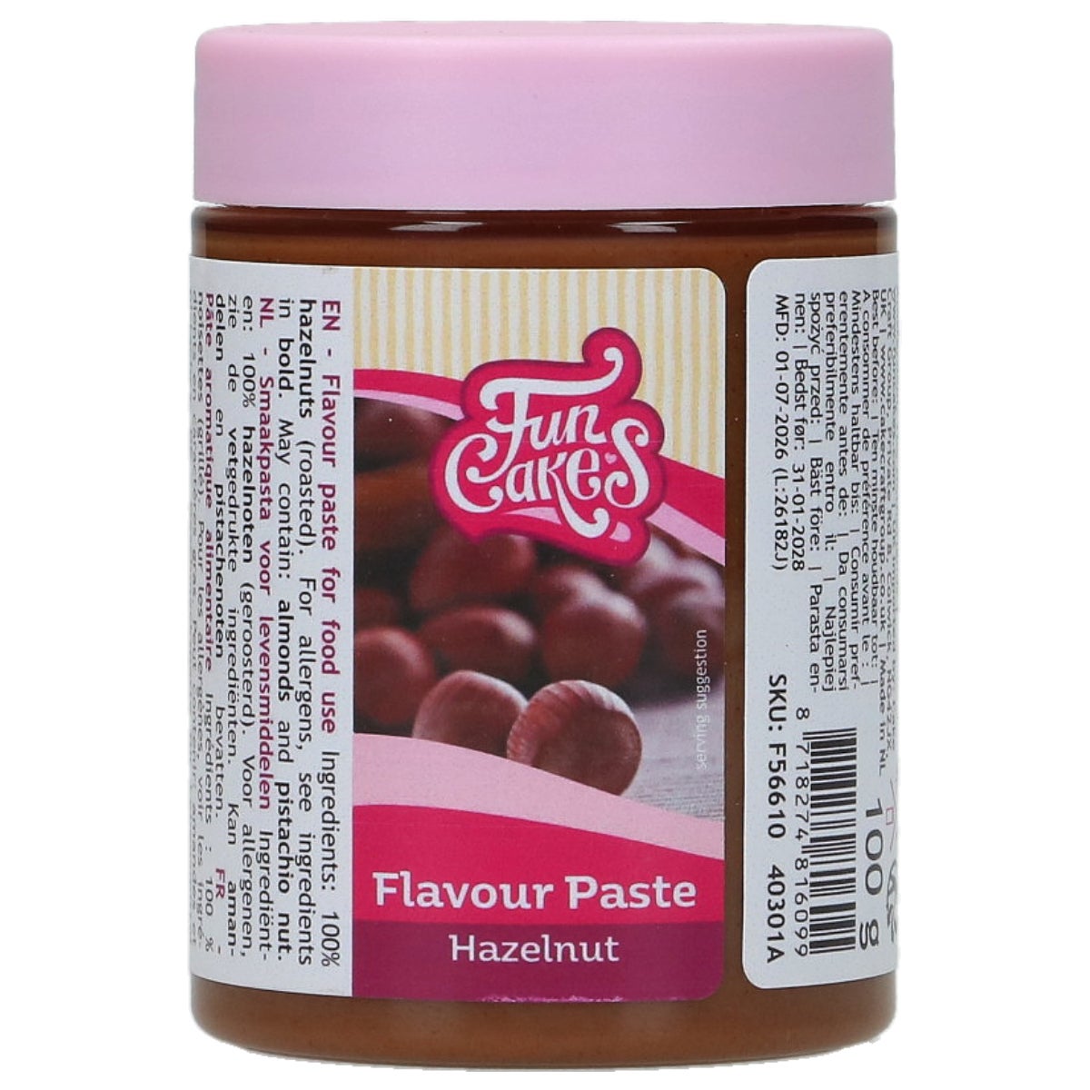 FunCakes Pâte Aromatisante Noisette 100g