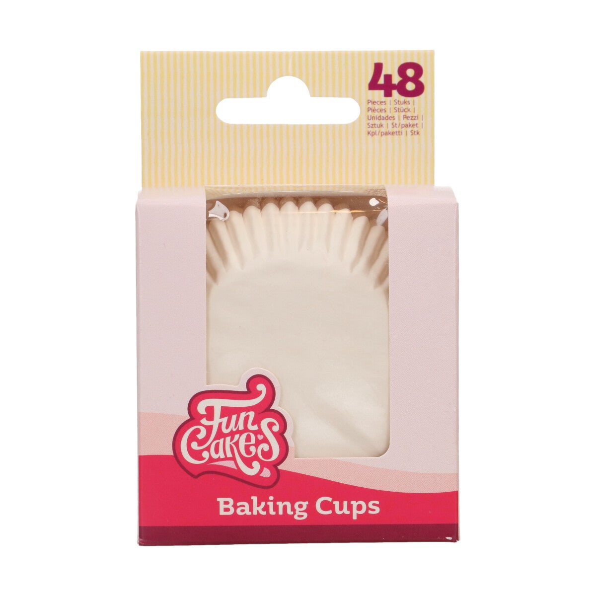 FunCakes Caissettes à Cupcakes Blanches pcs/48