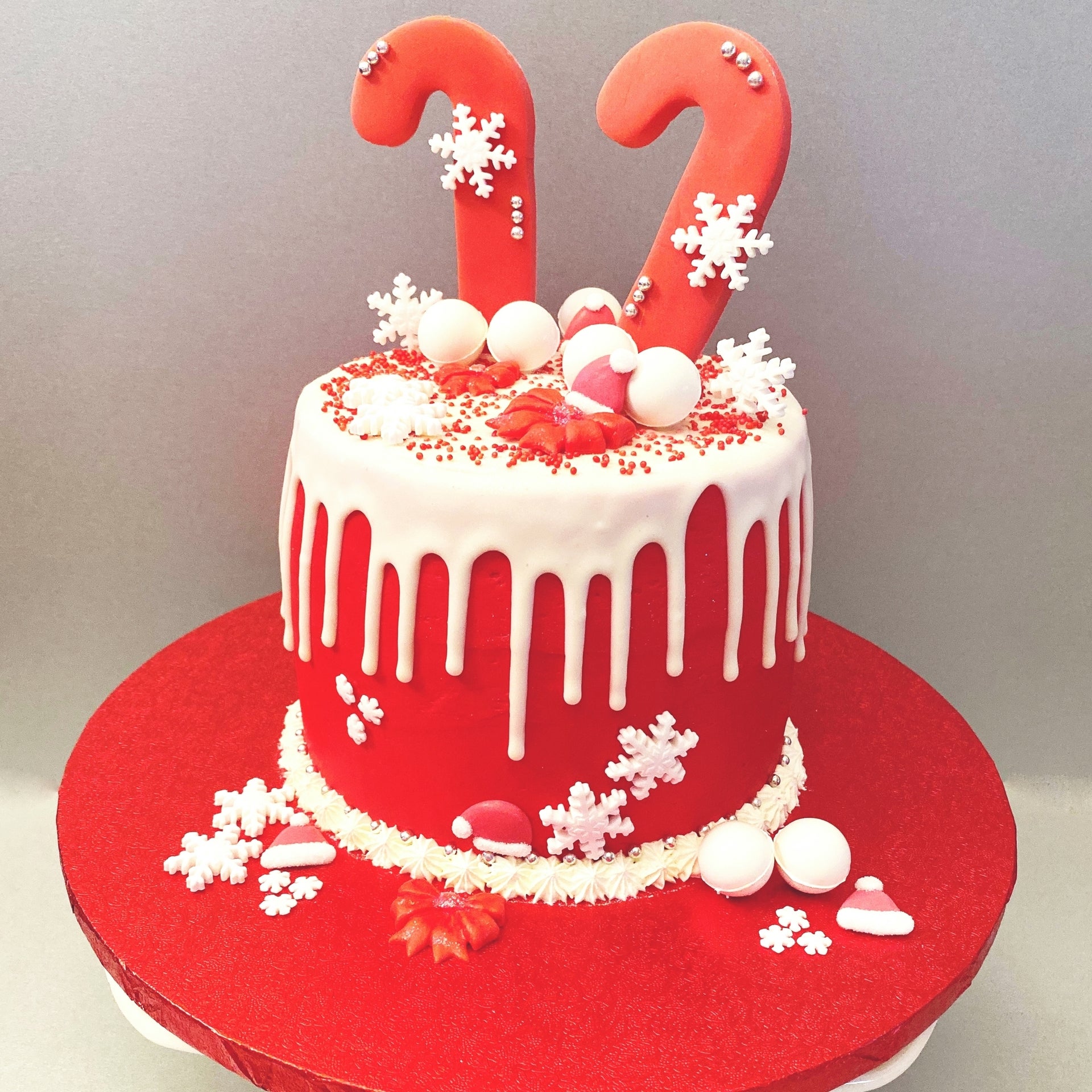 Kerst Cupcakes en Dripcake
