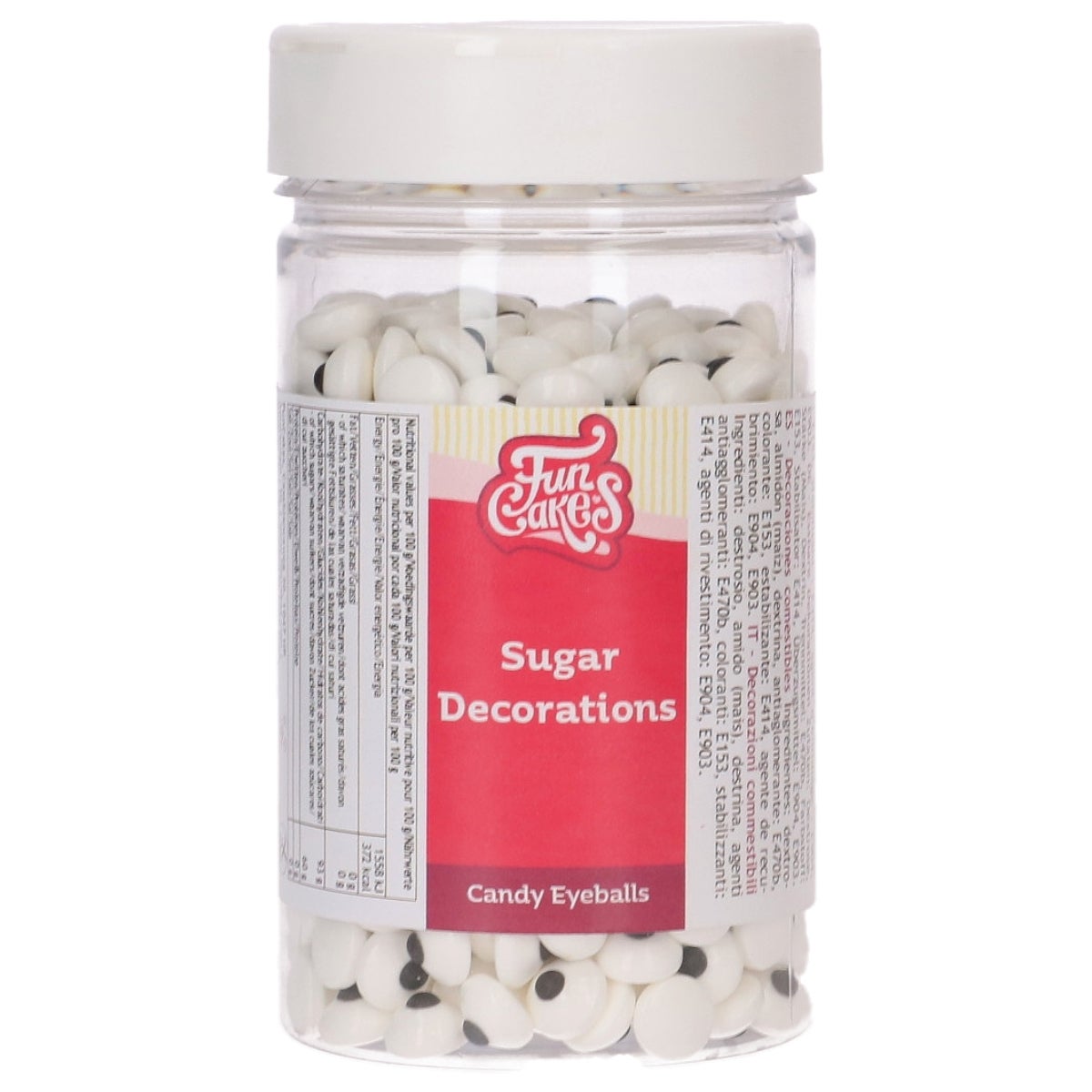 FunCakes Décorations en Sucre en Vrac Yeux 200g