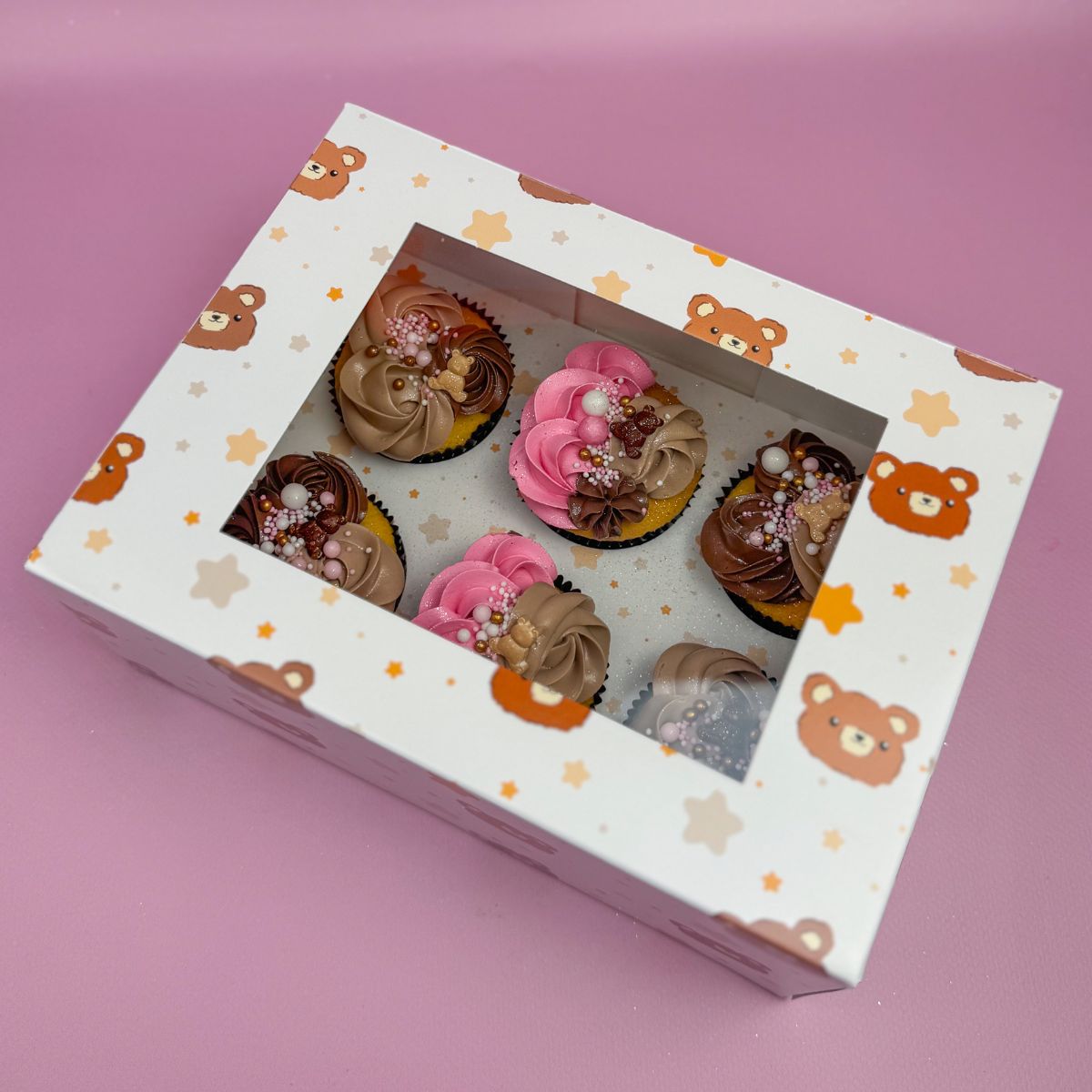 Simply Making Boîte à Cupcakes Baby Bears and Stars 6 pk/2