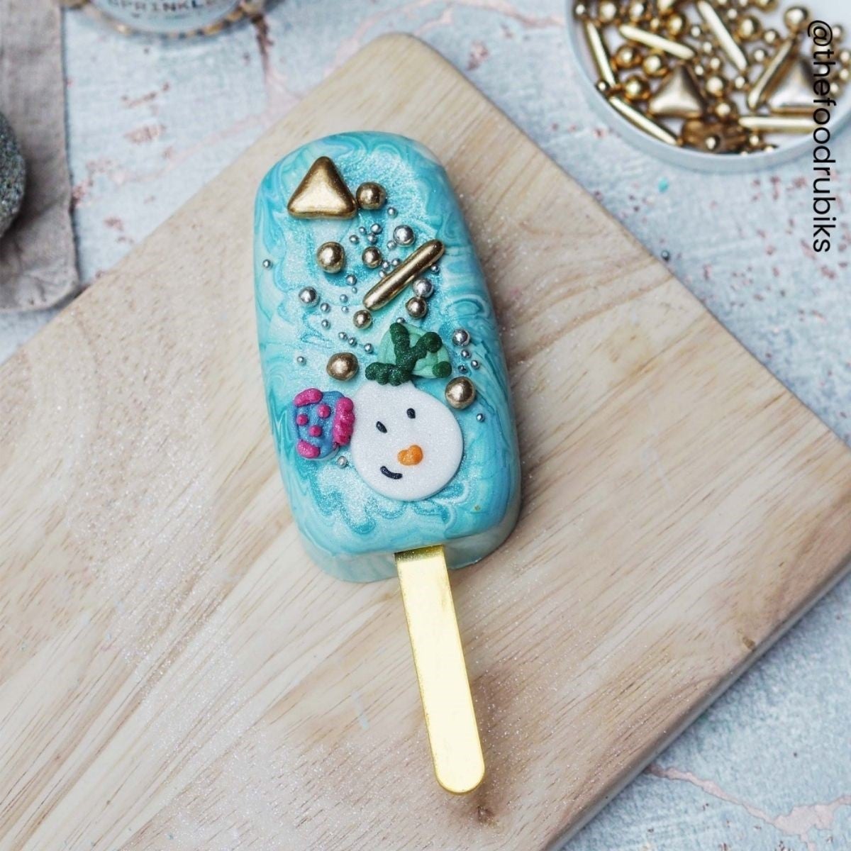 Simply Making Cakesicle Sticks pk/10 - Or Miroité - 113mm