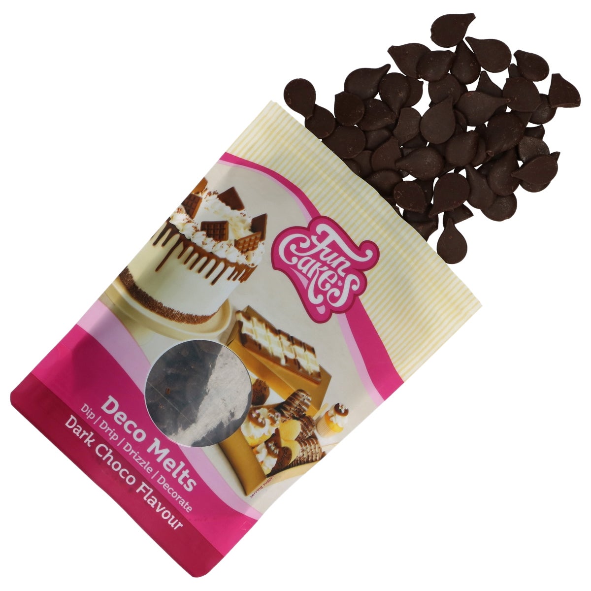 FunCakes Deco Melts Saveur Choco Foncé 250g