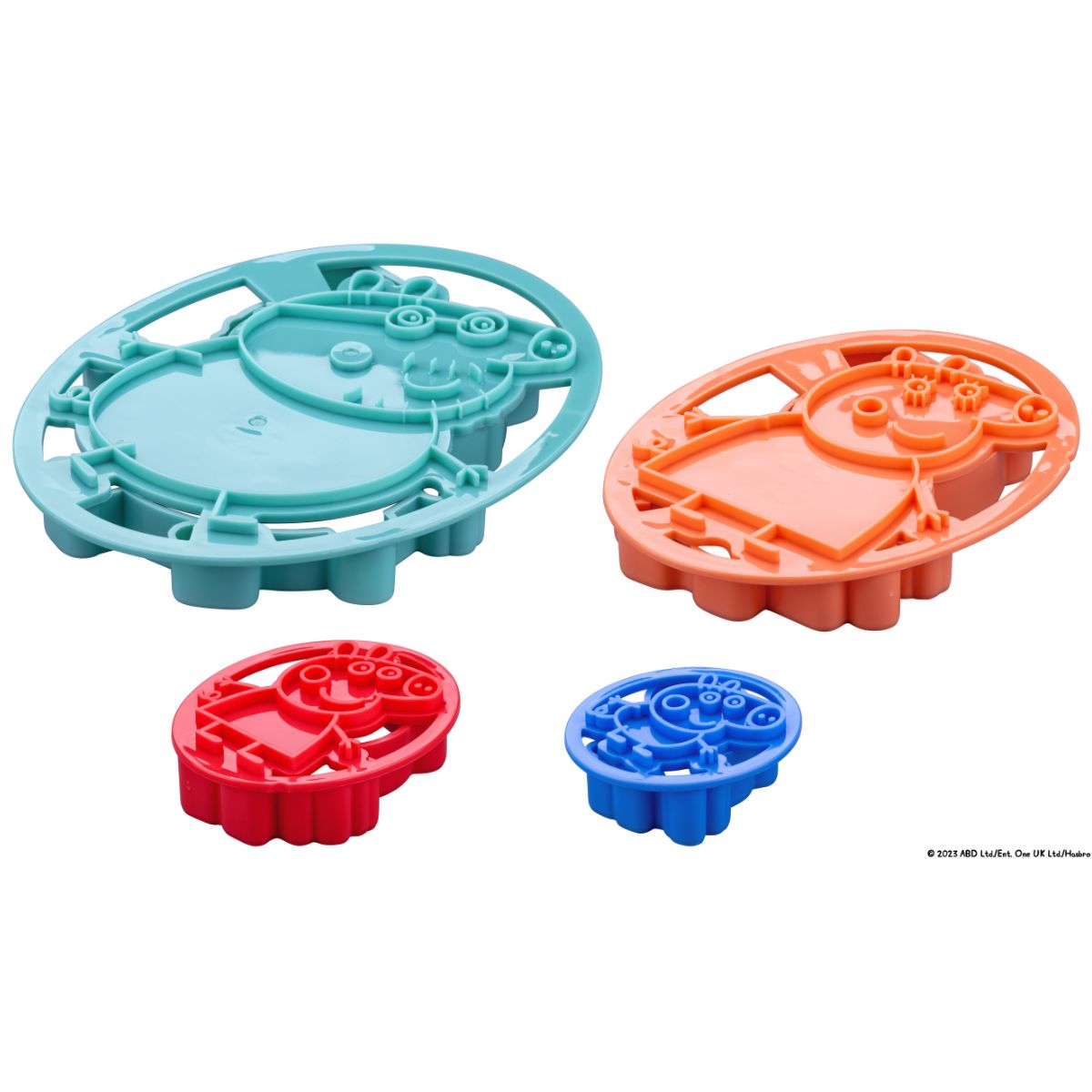 Dr. Oetker Emporte-pièces à Relief Peppa Pig & Famille set/4