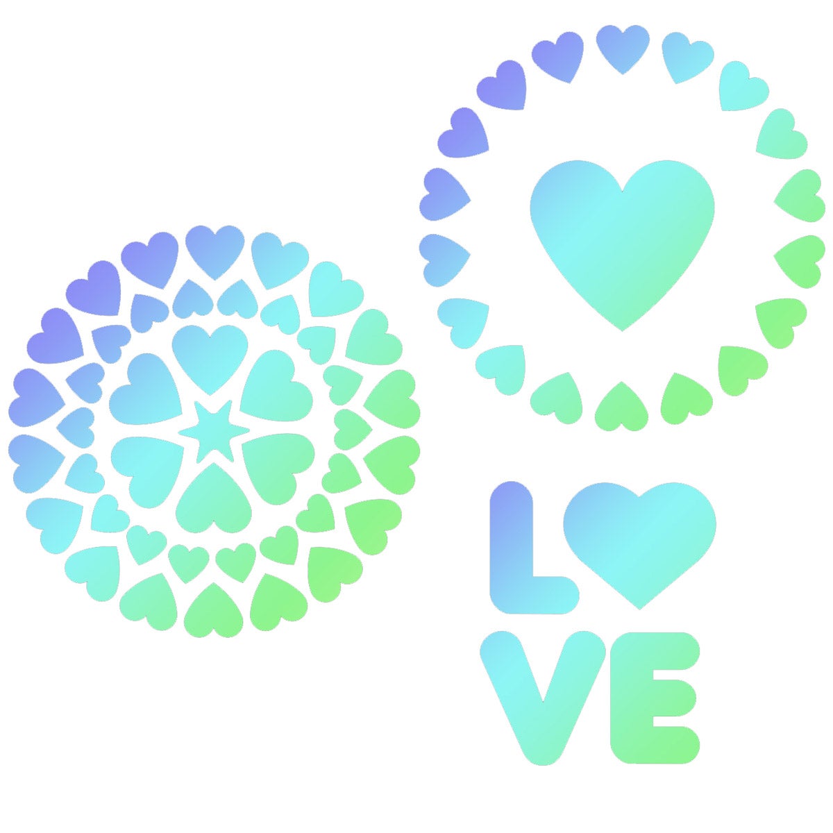 JEM Stencil Love pcs/3