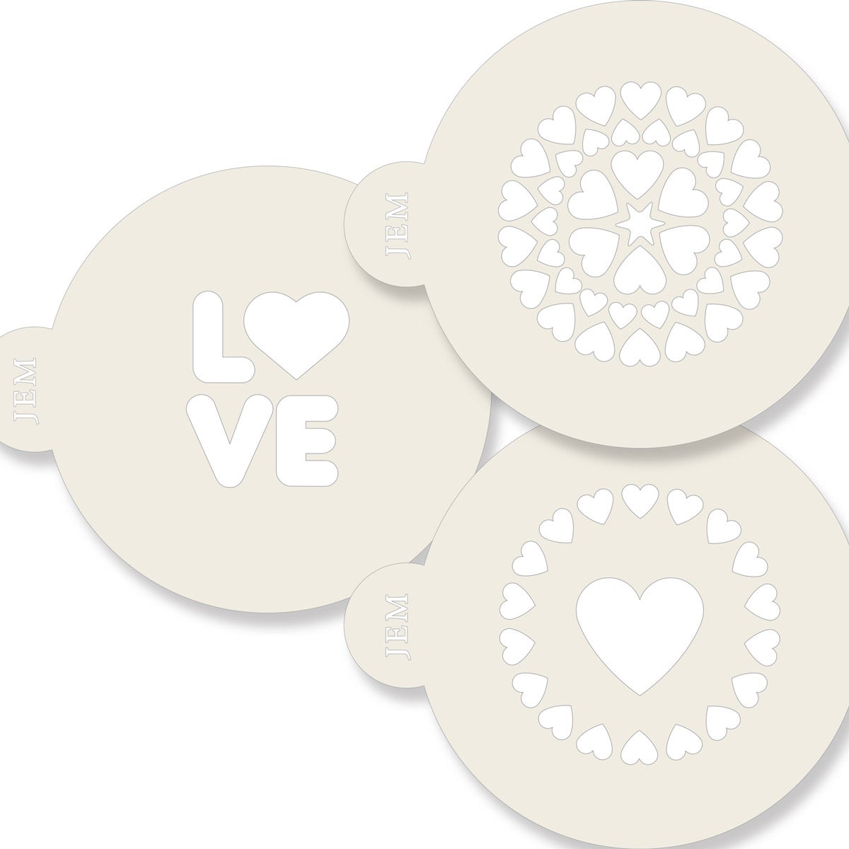 JEM Stencil Love pcs/3