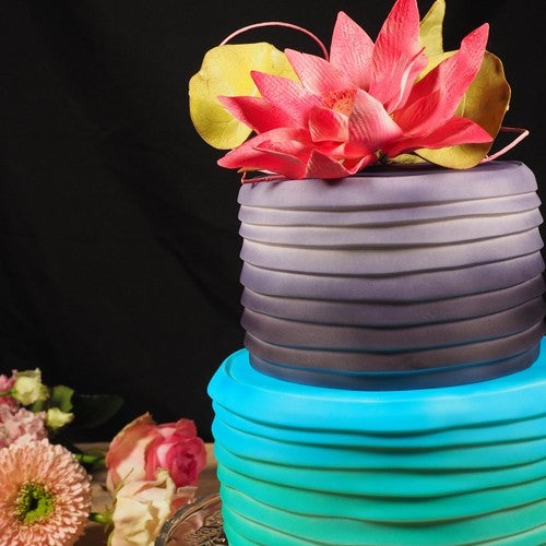Glutenvrije brownie taart met lotus bloem