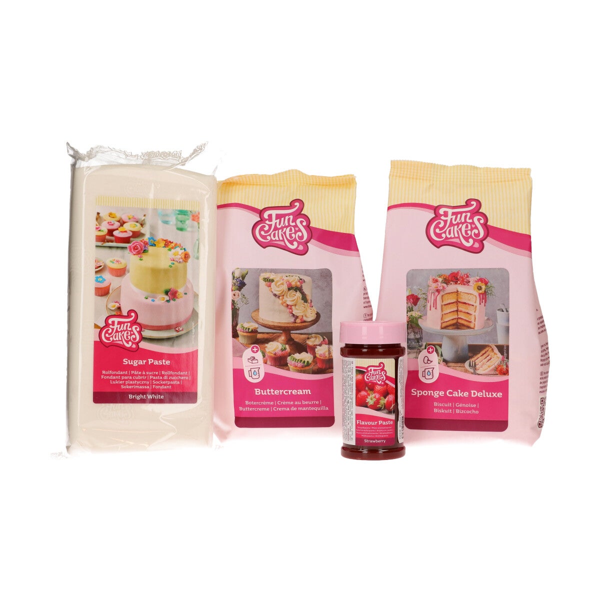 Paquet de cuisson de gâteau fondant aux fraises