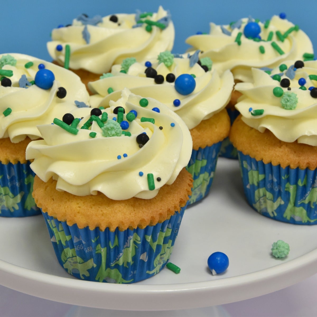 Paquet de cuisson de cupcakes Dino