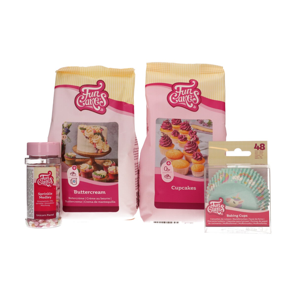 Paquet de cuisson de cupcakes licorne