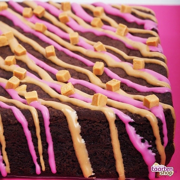 Brownie met Frambozen & Toffee