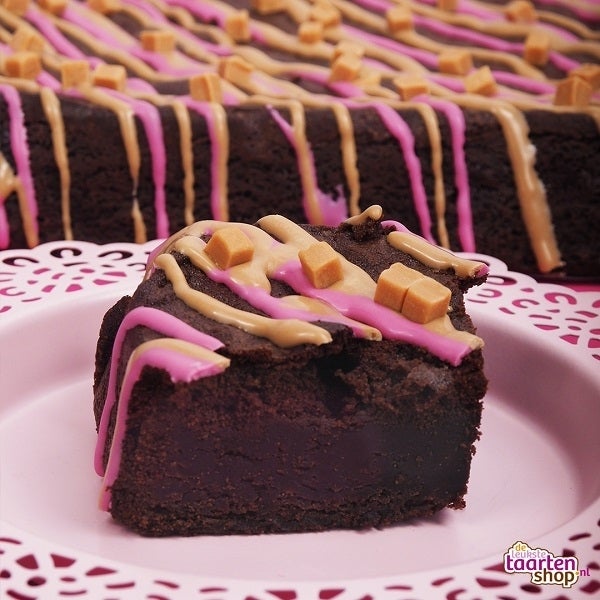 Brownie met Frambozen & Toffee