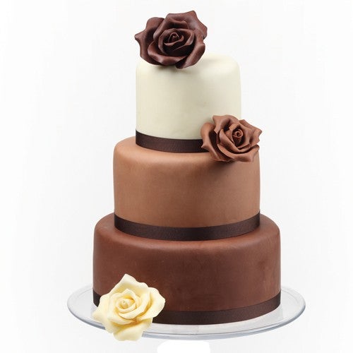 Chocolade taart met fondant