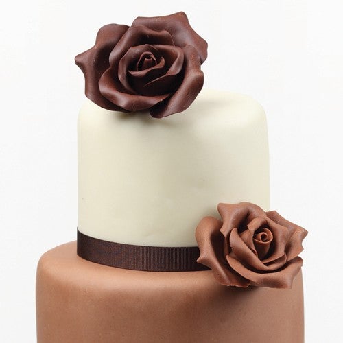 Chocolade taart met fondant