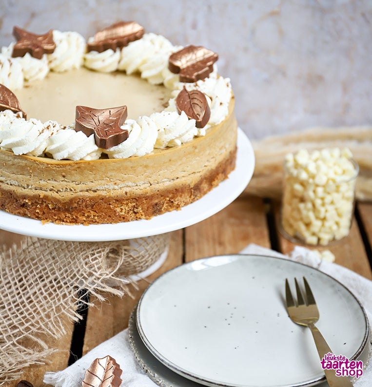 Koffie Cheesecake met Chocolate Chip Koekbodem