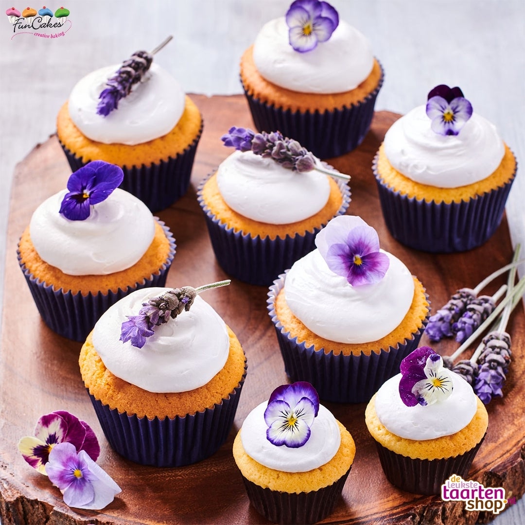 Low sugar cupcakes met enchanted cream