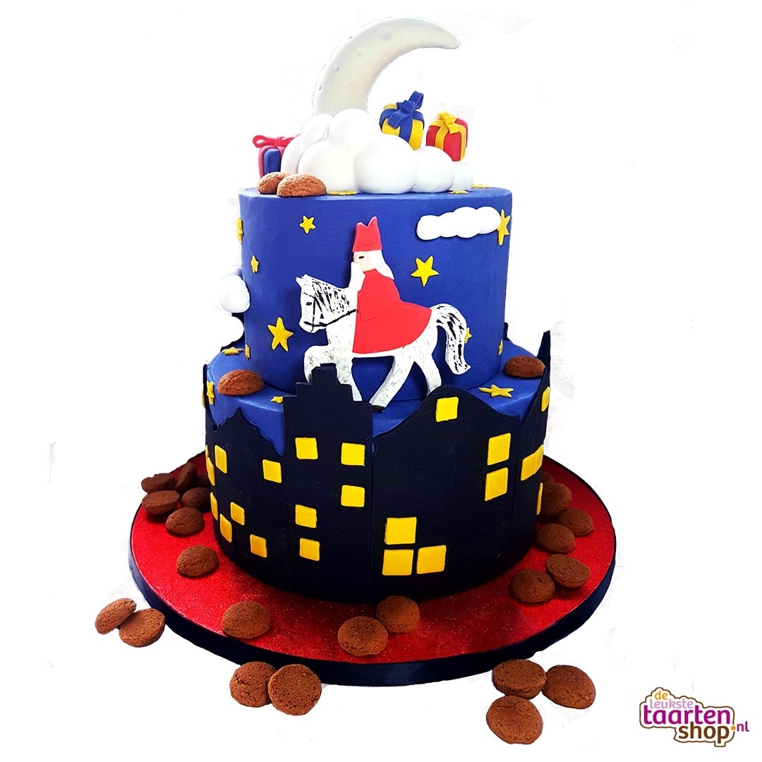Sinterklaas speculaas stapeltaart