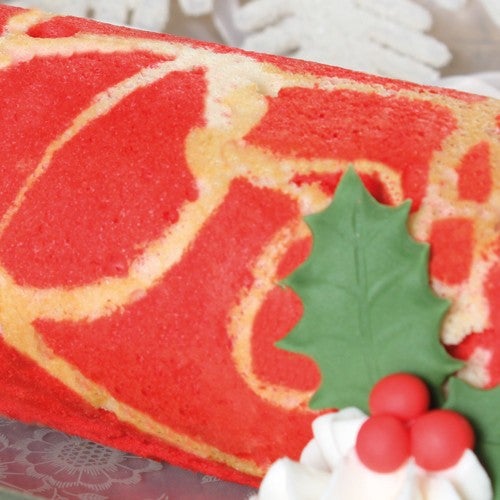 Kerst cake rol